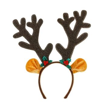 Christmas headband Reindeer antlers - PartyDeco - brown