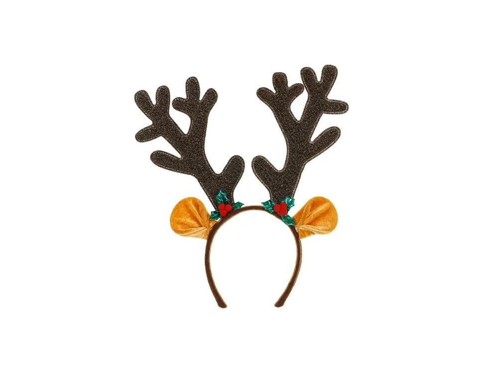 Christmas headband Reindeer antlers - PartyDeco - brown