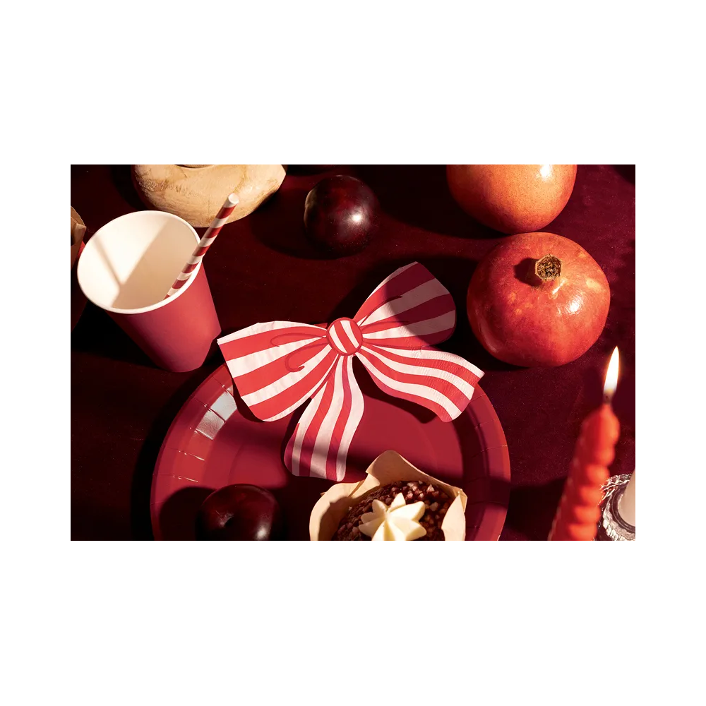 Paper napkins Ribbon - PartyDeco - 13 x 16 cm 12 pcs