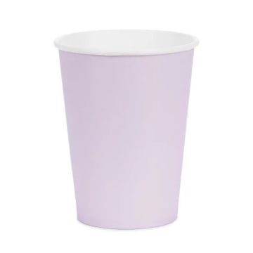 Paper cups - PartyDeco - lavender 250 ml 6 pcs