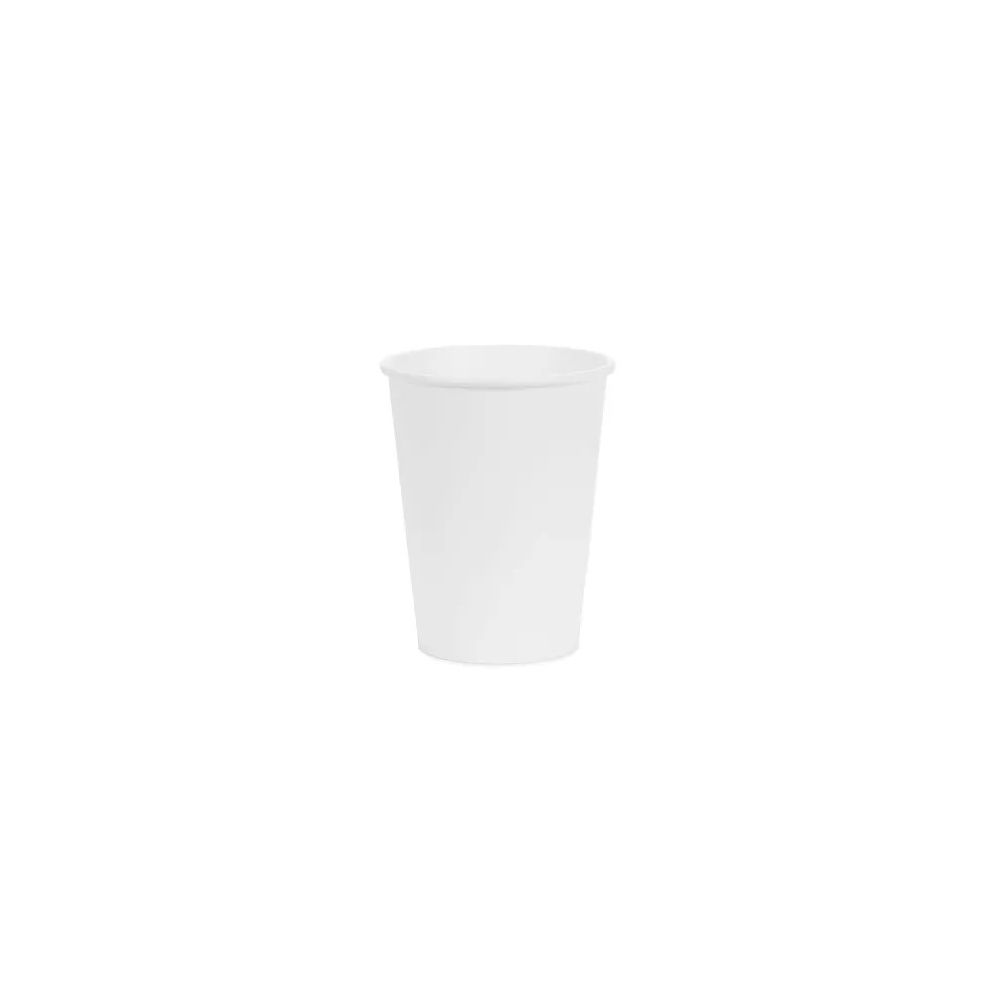 Paper cups - PartyDeco - white 250 ml 6 pcs
