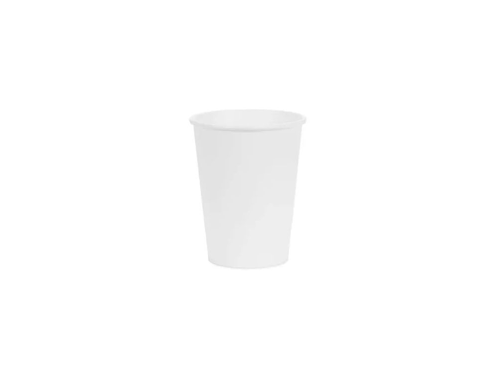 Kubeczki papierowe - PartyDeco - białe 250 ml 6 szt.