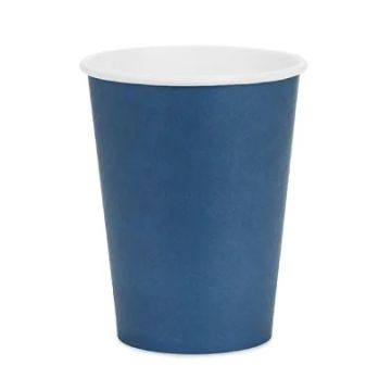 Paper cups - PartyDeco - dark blue 250 ml 6 pcs