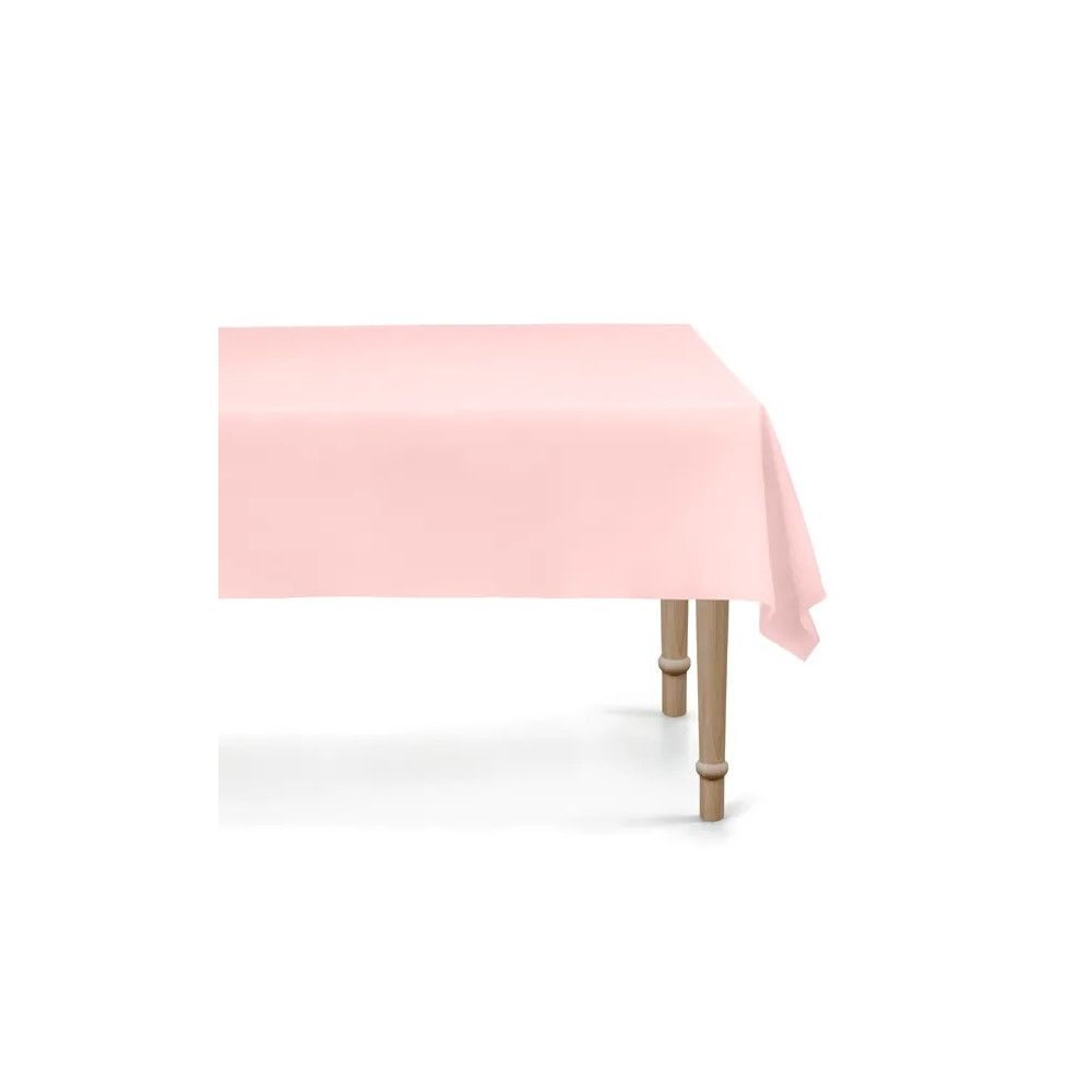 Obrus na słodki stół - PartyDeco - jasnoróżowy 137 x 183 cm