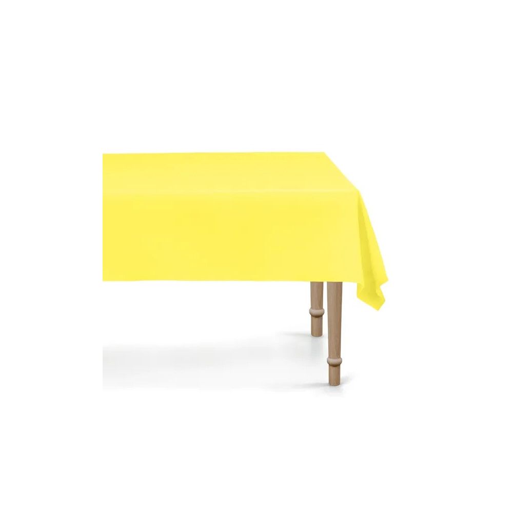 Tablecloth for a sweet table - PartyDeco - yellow 137 x 183 cm