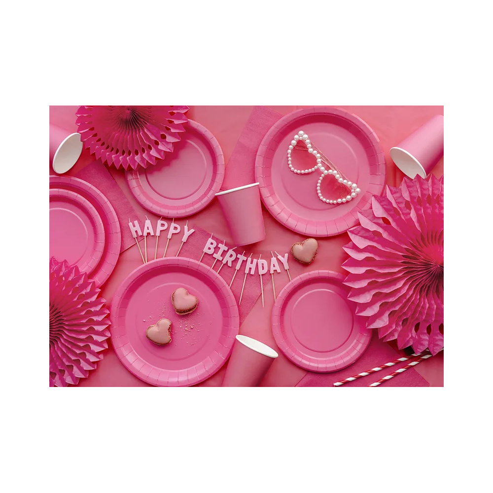 Paper napkins - PartyDeco - pink 16 x 16 cm 20 pcs