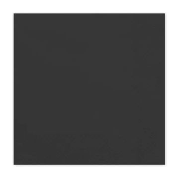 Paper napkins - PartyDeco - black 16 x 16 cm 20 pcs