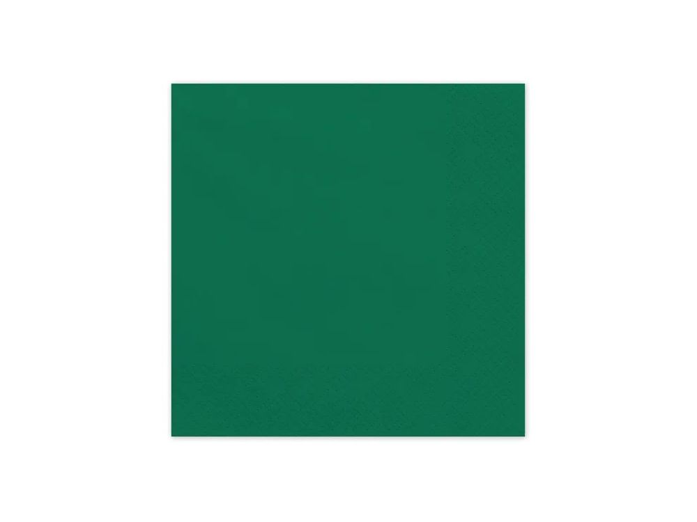 Paper napkins - PartyDeco - green 16 x 16 cm 20 pcs