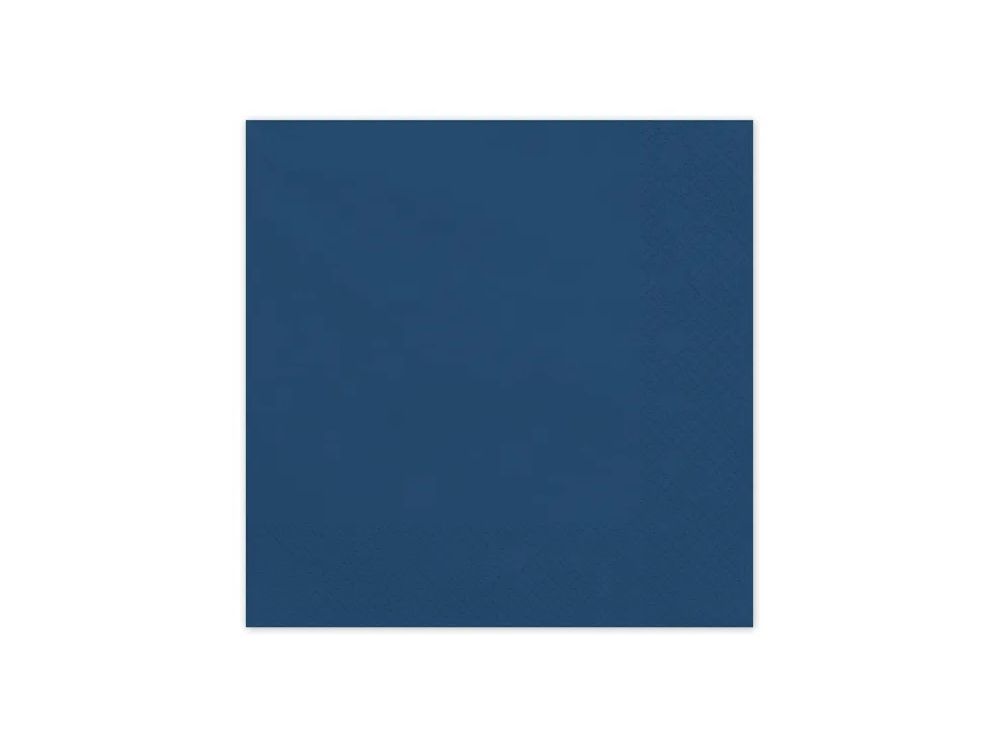Paper napkins - PartyDeco - navy blue 16 x 16 cm 20 pcs