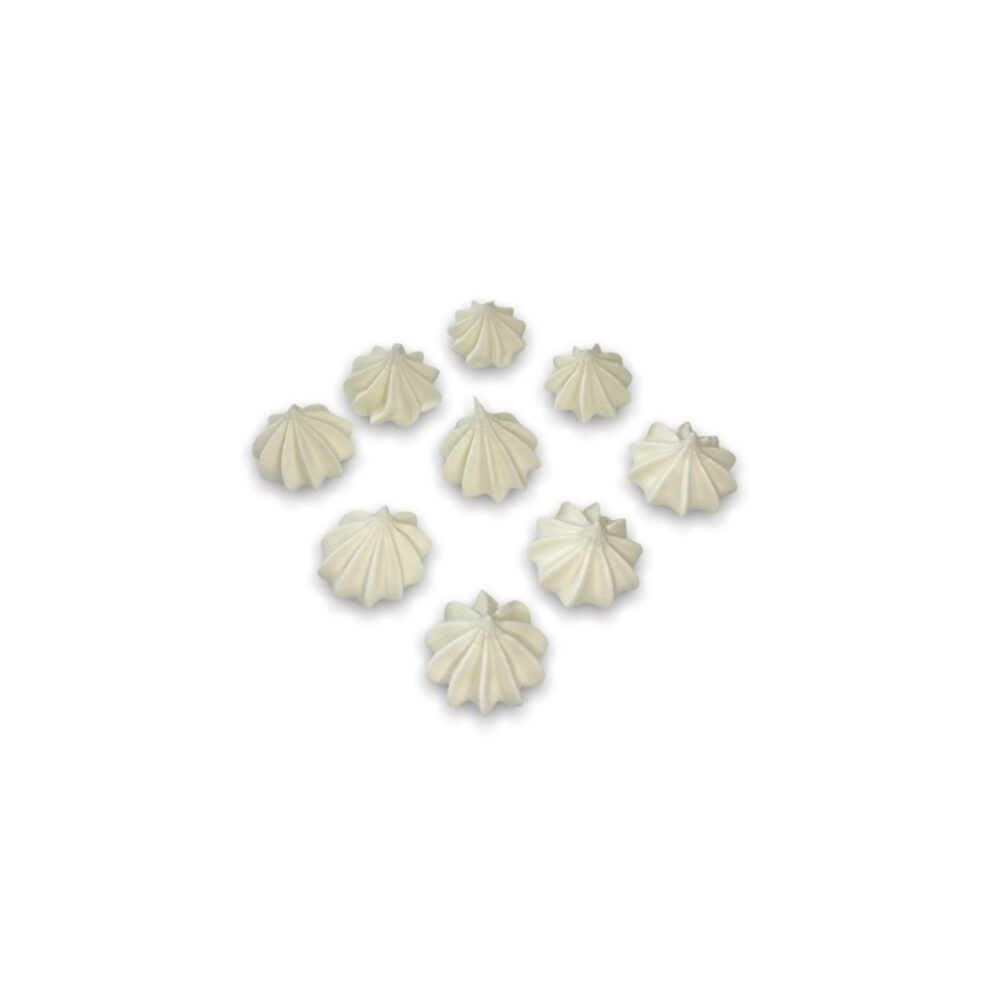 Sugar decorations for cake Mini Meringues - Slado - white 9 pcs