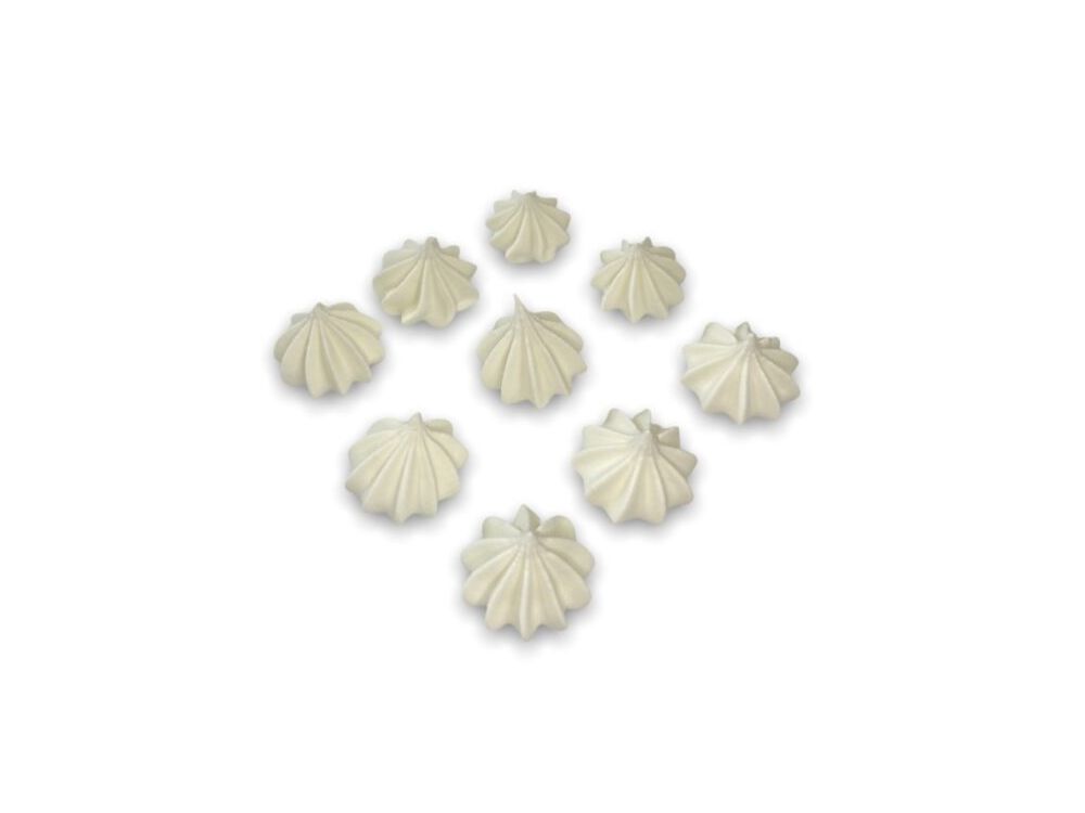 Sugar decorations for cake Mini Meringues - Slado - white 9 pcs
