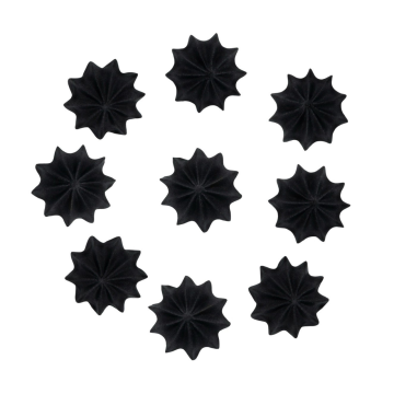 Sugar decorations for cake Mini Meringues - Slado - black 9 pcs