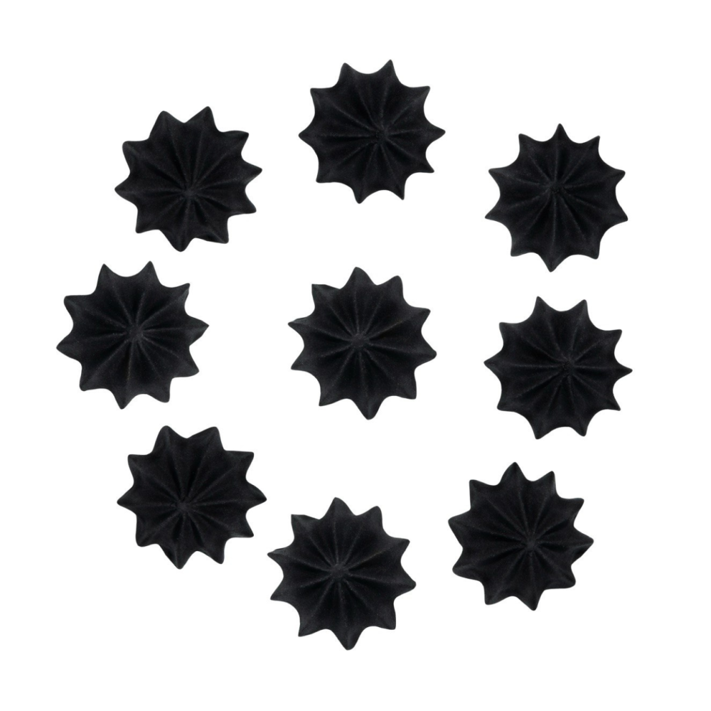 Sugar decorations for cake Mini Meringues - Slado - black 9 pcs