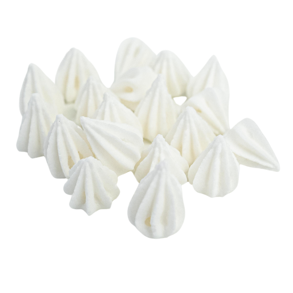 Sugar decorations for cake Mini Meringues - Slado - white 25 pcs