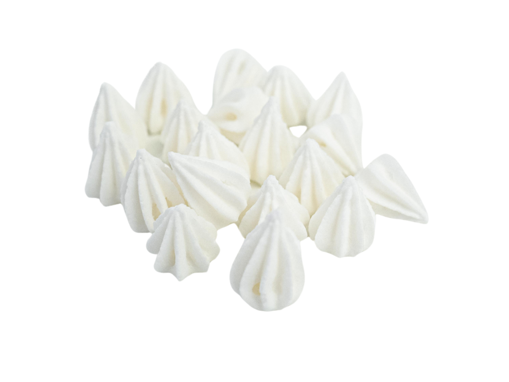 Sugar decorations for cake Mini Meringues - Slado - white 25 pcs