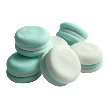 Sugar decorations for a cake Macaroons - Ditarte - mint-white 6 pcs