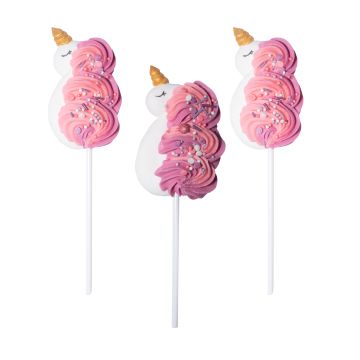 Sugar decorations Unicorns - Ditarte - 3 pcs