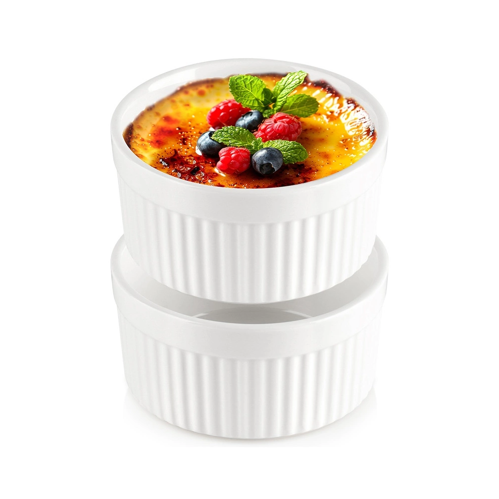 Ceramiczne kokilki do zapiekania - Vilde - białe 260 ml 2 szt.