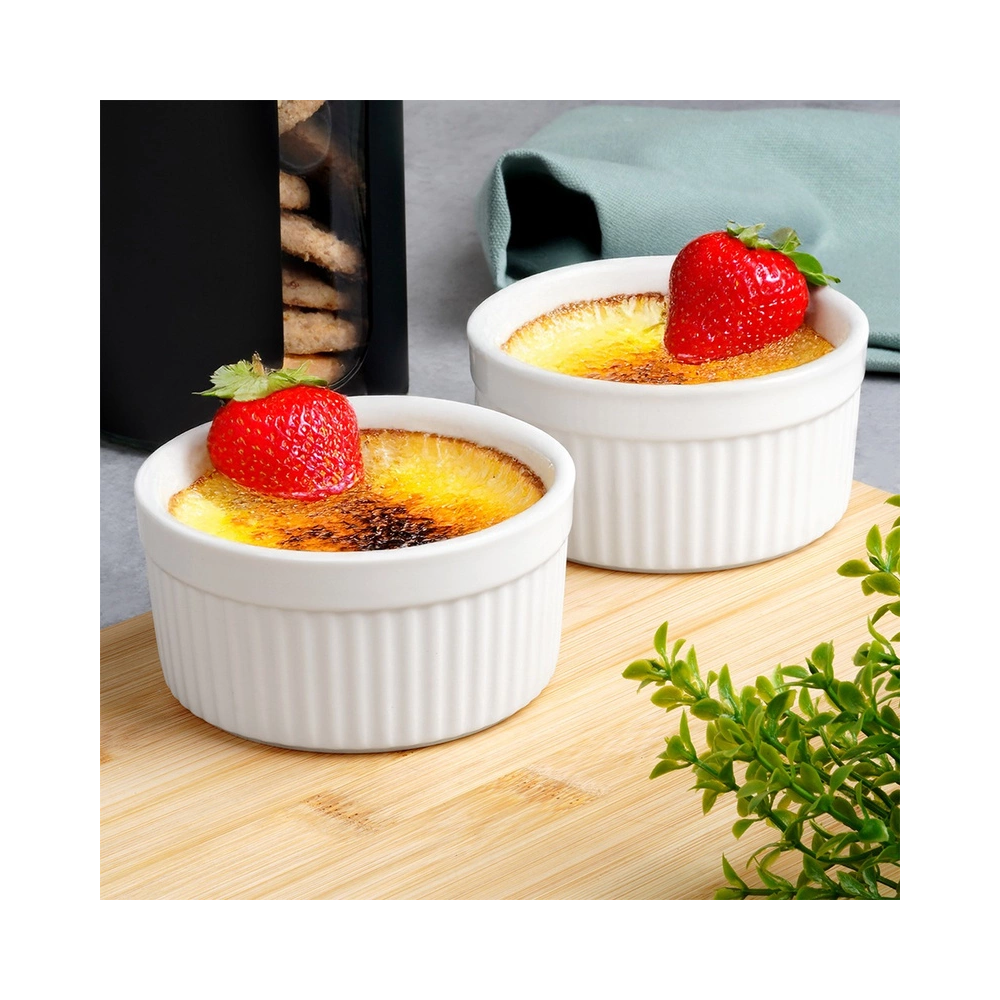 Ceramiczne kokilki do zapiekania - Vilde - białe 260 ml 2 szt.