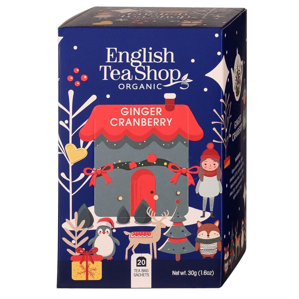 Herbata czarna Ginger Cranberry - English Tea Shop - 20 szt.