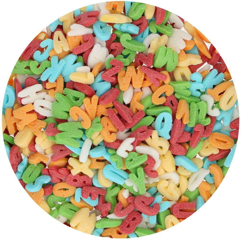 Sugar sprinkles Rainbow Letters - FunCakes - 50 g