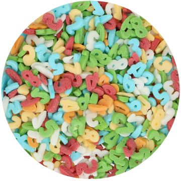 Posypka cukrowa Rainbow Numbers - FunCakes - 50 g