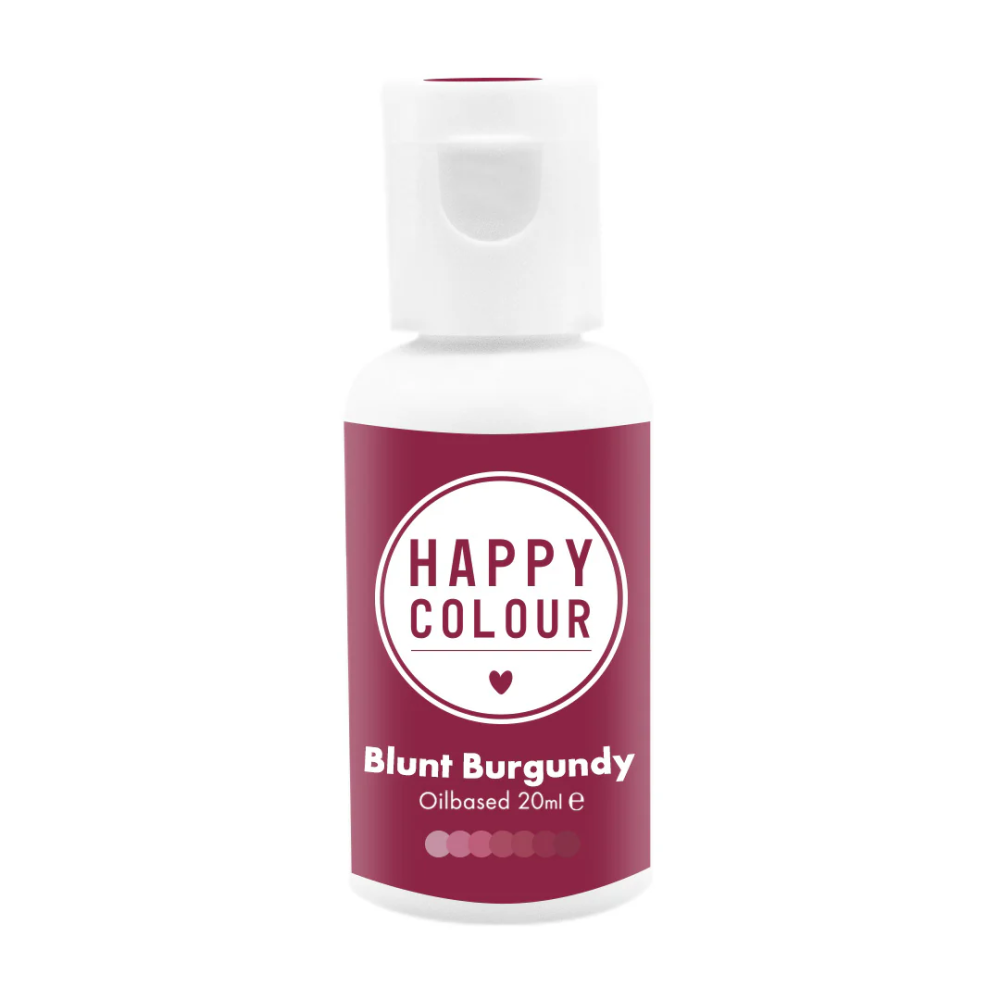 Barwnik olejowy do mas tłustych - Happy Colour - Blunt Burgundy 20 ml