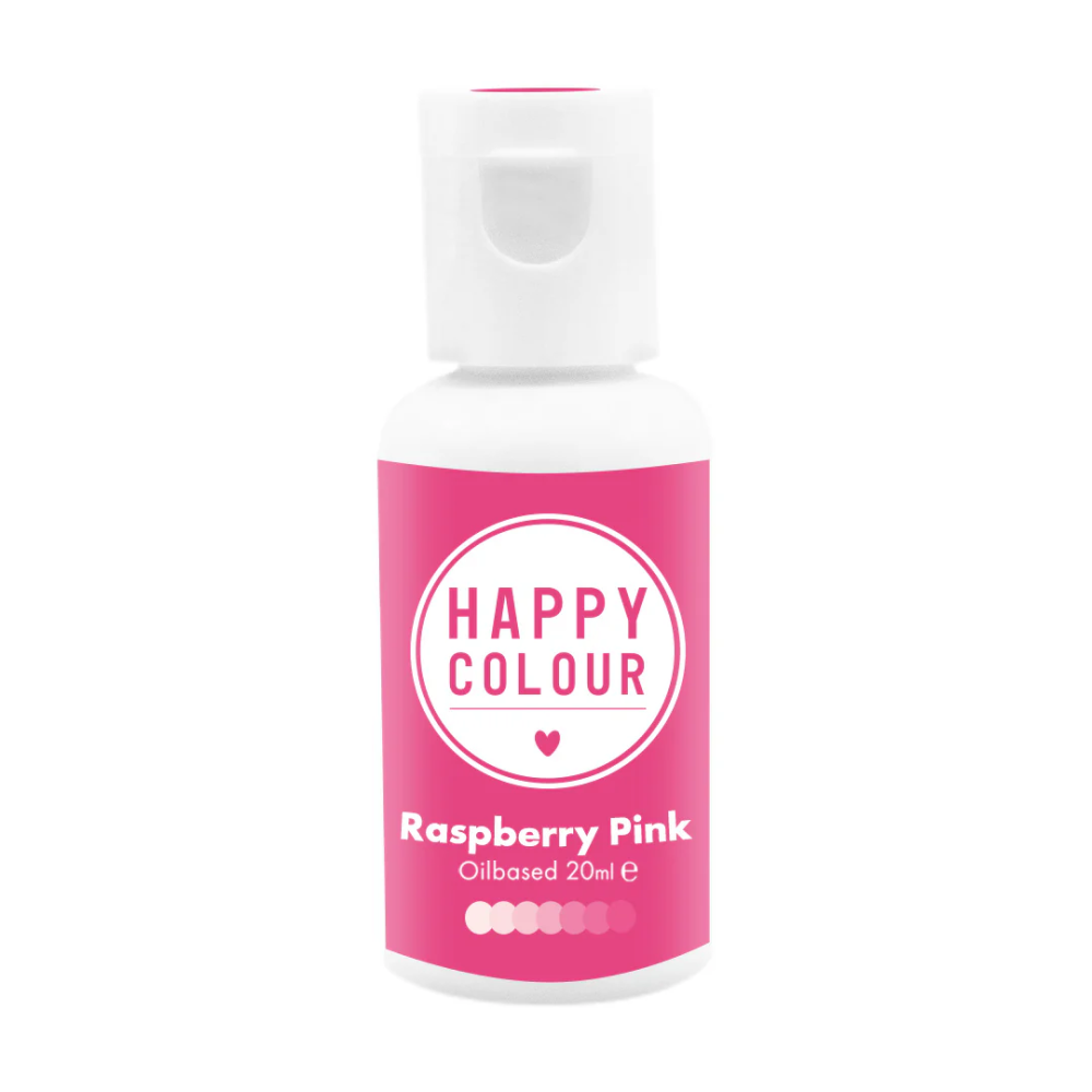 Barwnik olejowy do mas tłustych - Happy Colour - Raspberry Pink 20 ml