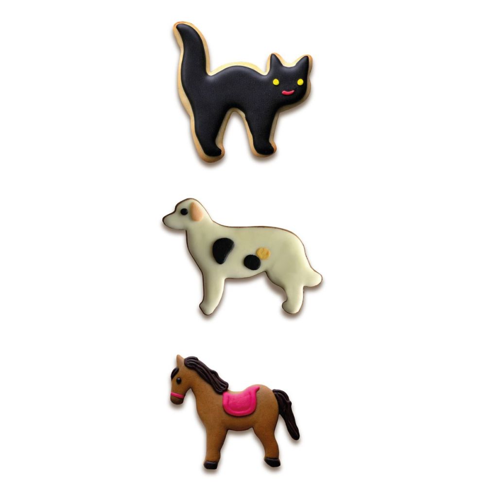 Cookie cutter set Cat Dog Horse - Wilton - 3 pcs