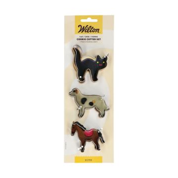 Cookie cutter set Cat Dog Horse - Wilton - 3 pcs