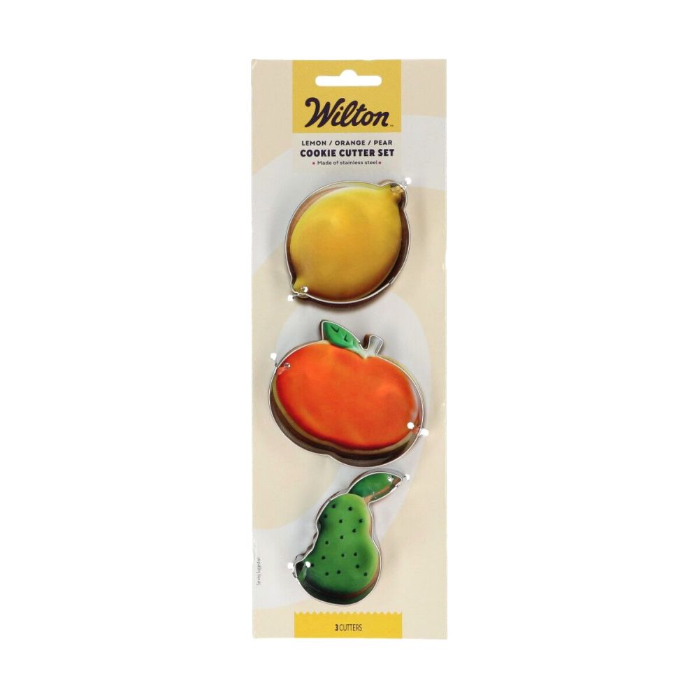 Cookie cutter set Lemon Pear Orange - Wilton - 3 pcs