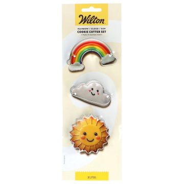 Cookie cutter set Rainbow Cloud Sun - Wilton - 3 pcs