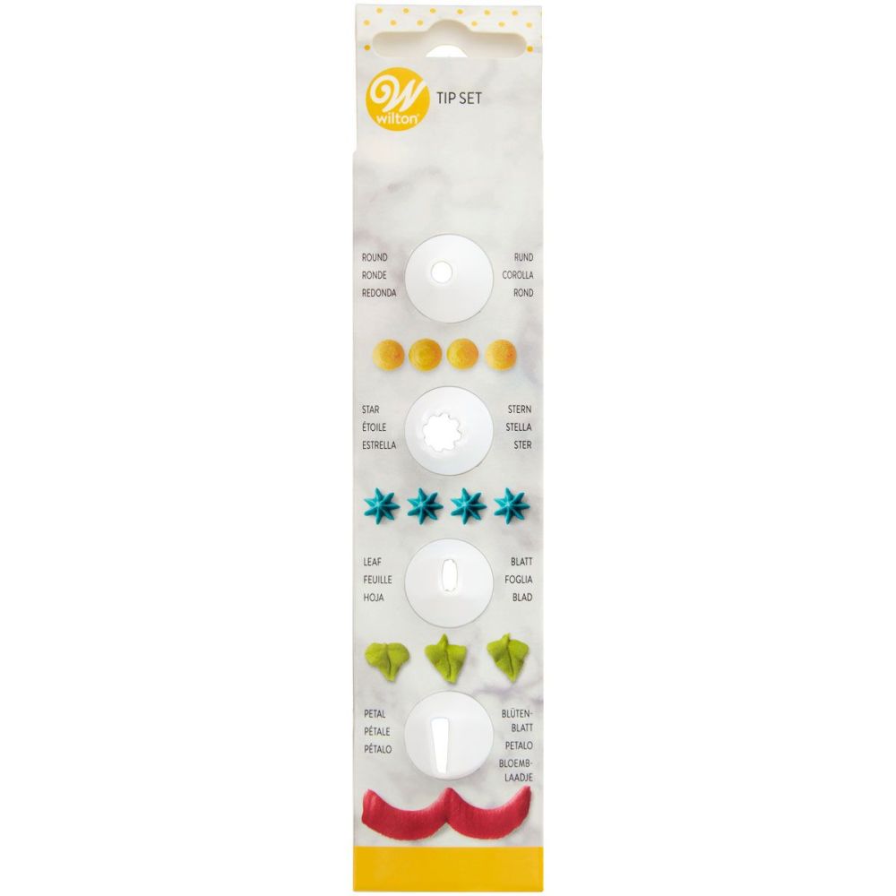 Decoration tips set - Wilton - 4 pcs