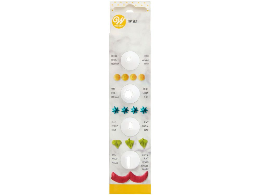 Decoration tips set - Wilton - 4 pcs