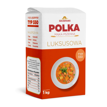 Mąka pszenna Luksusowa - Polka - typ 550, 1 kg