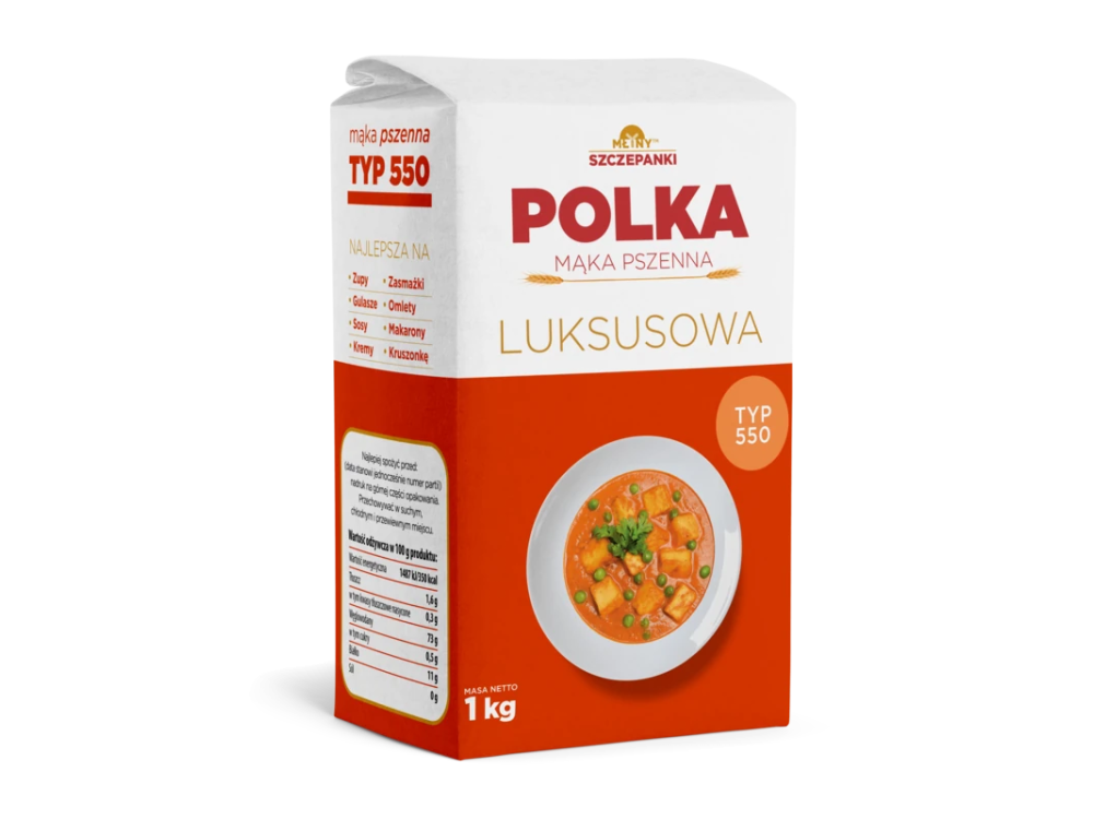 Wheat flour Culinary - Polka - type 550, 1 kg