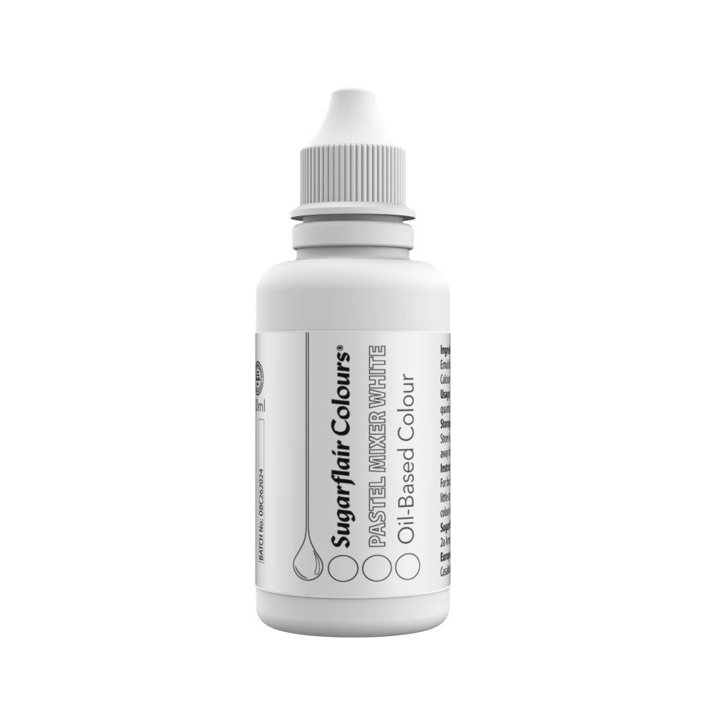 Wybielacz do mas tłustych - Sugarflair - biały, 30 ml