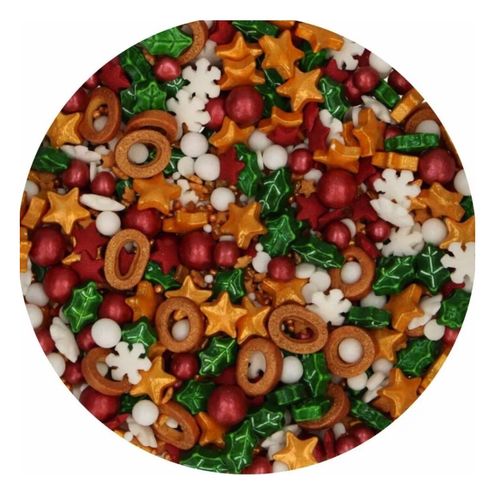 Posypka cukrowa 3D Mistletoe Kisses - FunCakes - 70 g