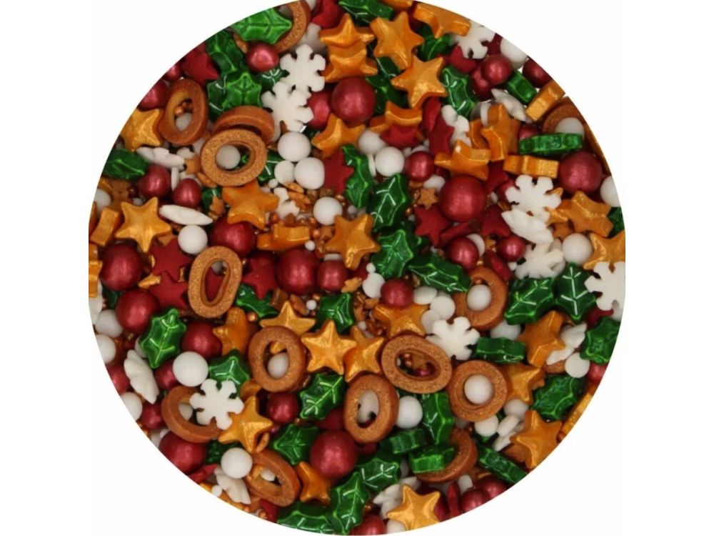3D Sprinkle Medley Mistletoe Kisses - FunCakes - 70 g
