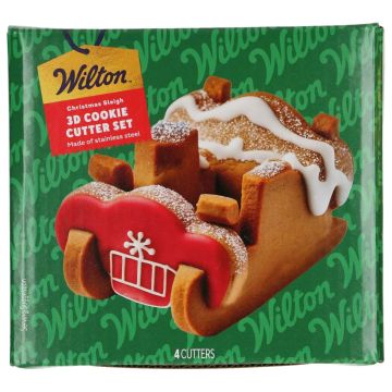 3D cookie cutter Christmas Sleigh - Wilton - 4 pcs.