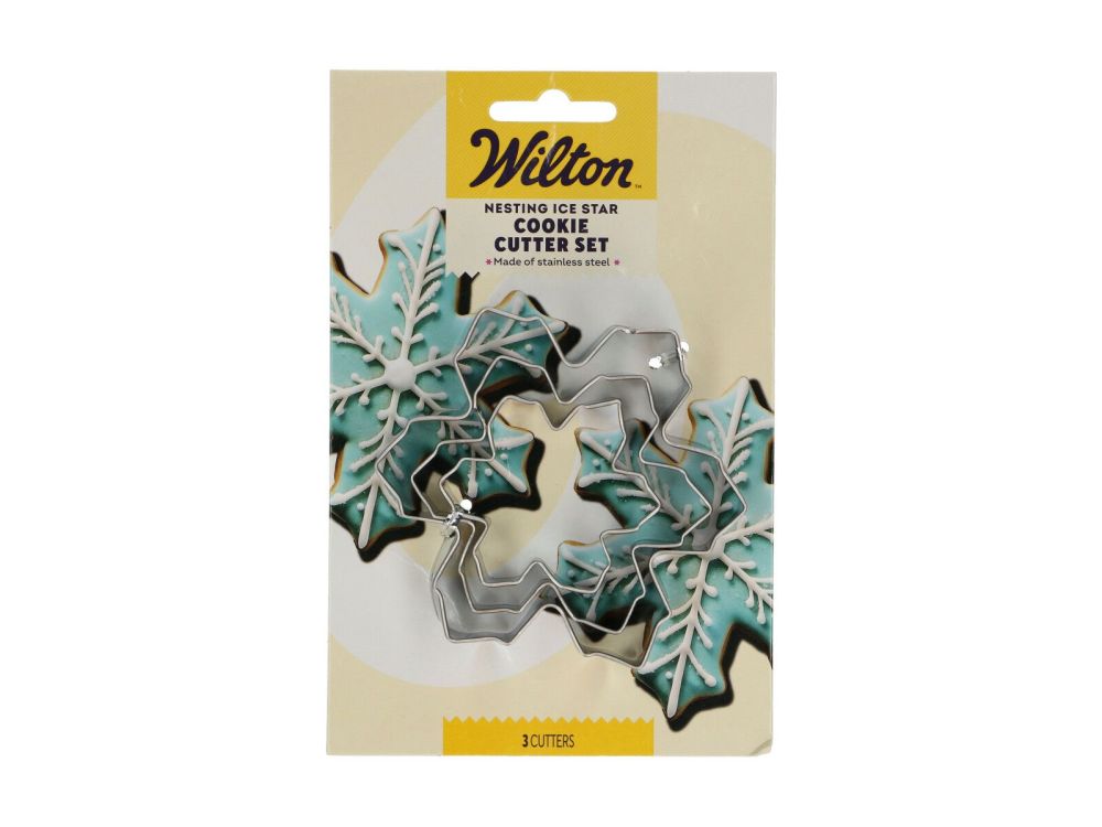 Zestaw wykrawaczy świątecznych do ciastek Śnieżynka - Wilton - 3 szt.
