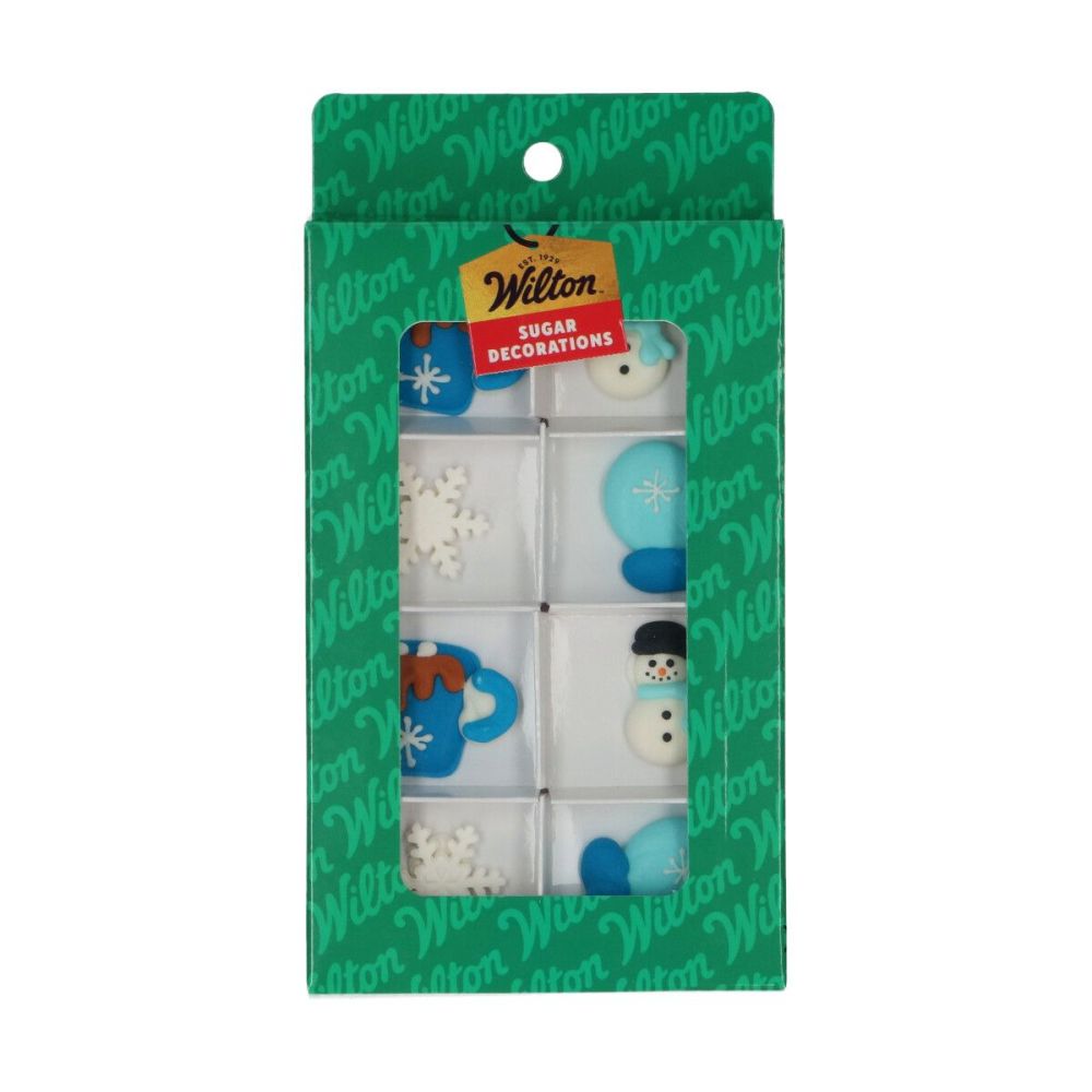 Dekoracje cukrowe Cozy Winter - Wilton - 8 szt.