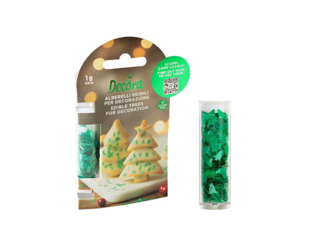 Posypka Choinki - Decora - zielona 1 g