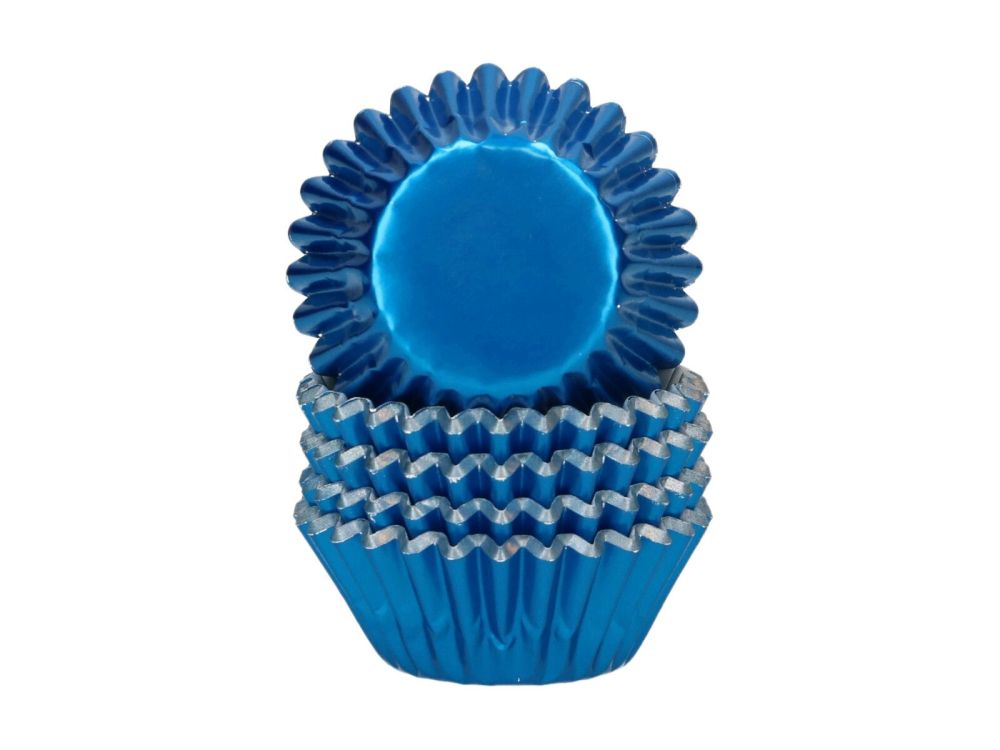 Mini papilotki do muffinek - Wilton - Blue 3 cm 160 szt.