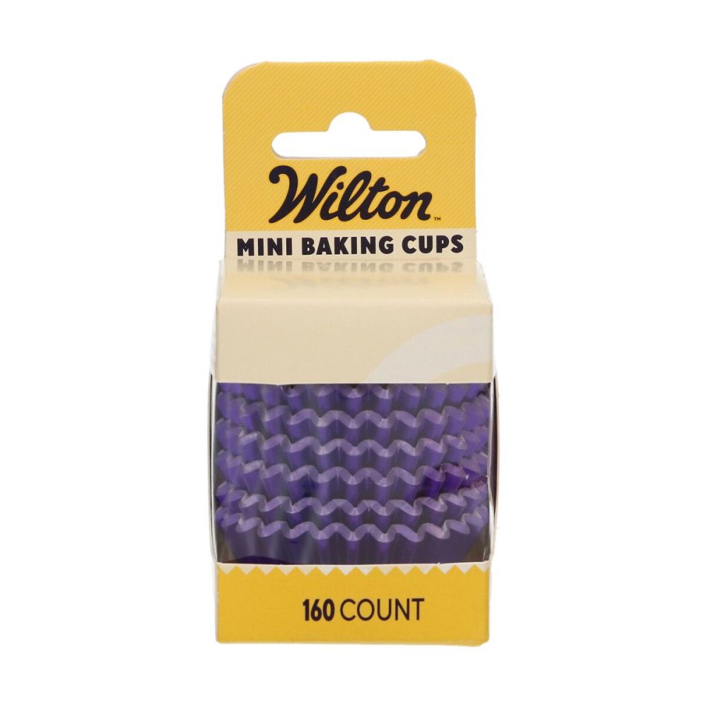 Mini papilotki do muffinek - Wilton - Purple 3 cm 160 szt.