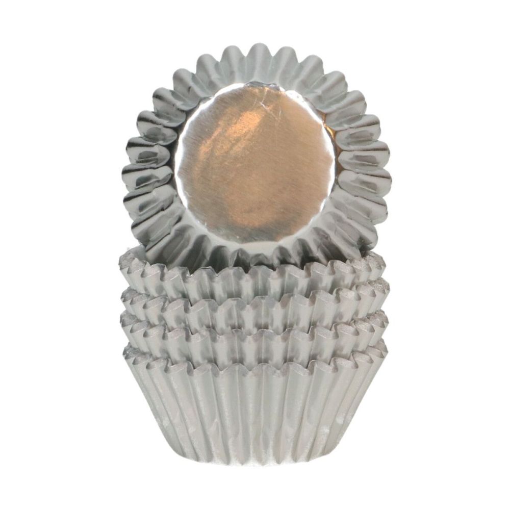 Muffin baking cups - Wilton - Silver 3 cm 160 pcs.