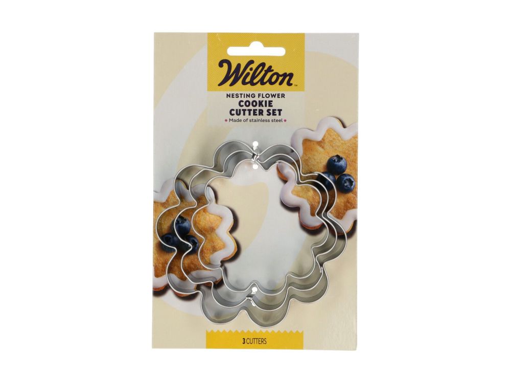 Zestaw wykrawaczy do ciastek Kwiatek - Wilton - 3 szt.