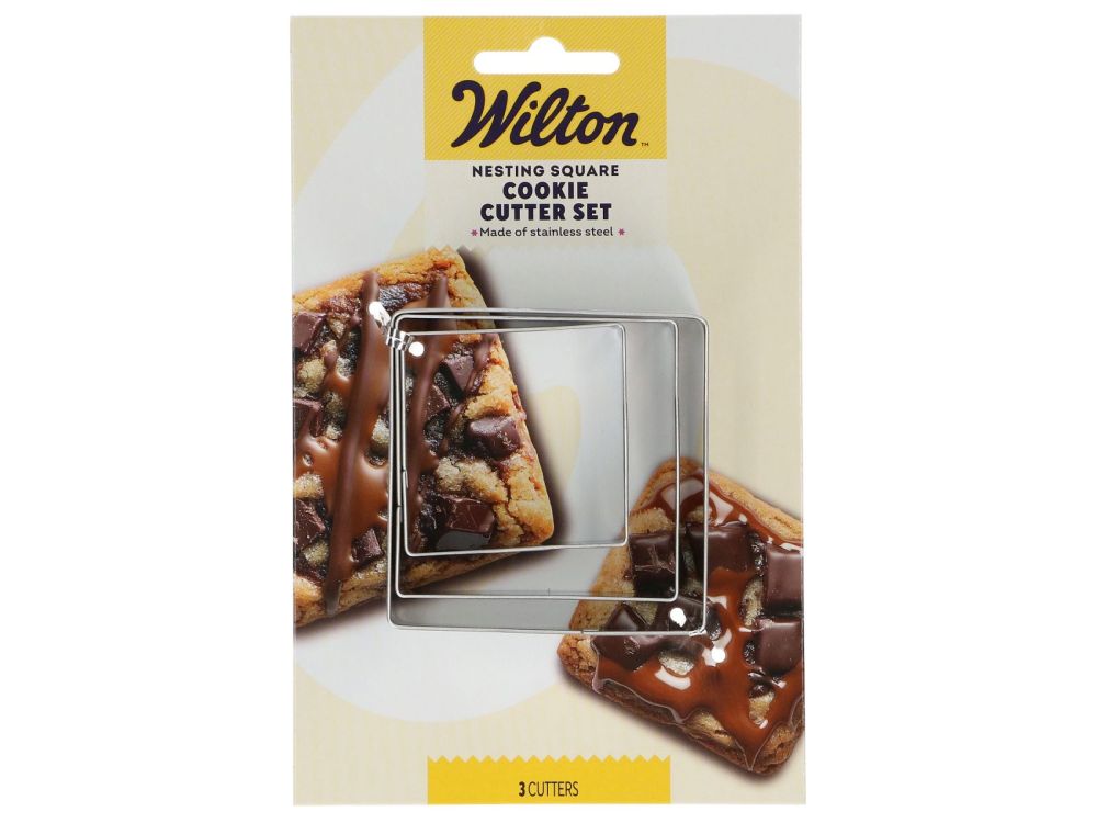 Zestaw wykrawaczy do ciastek Kwadrat - Wilton - 3 szt.