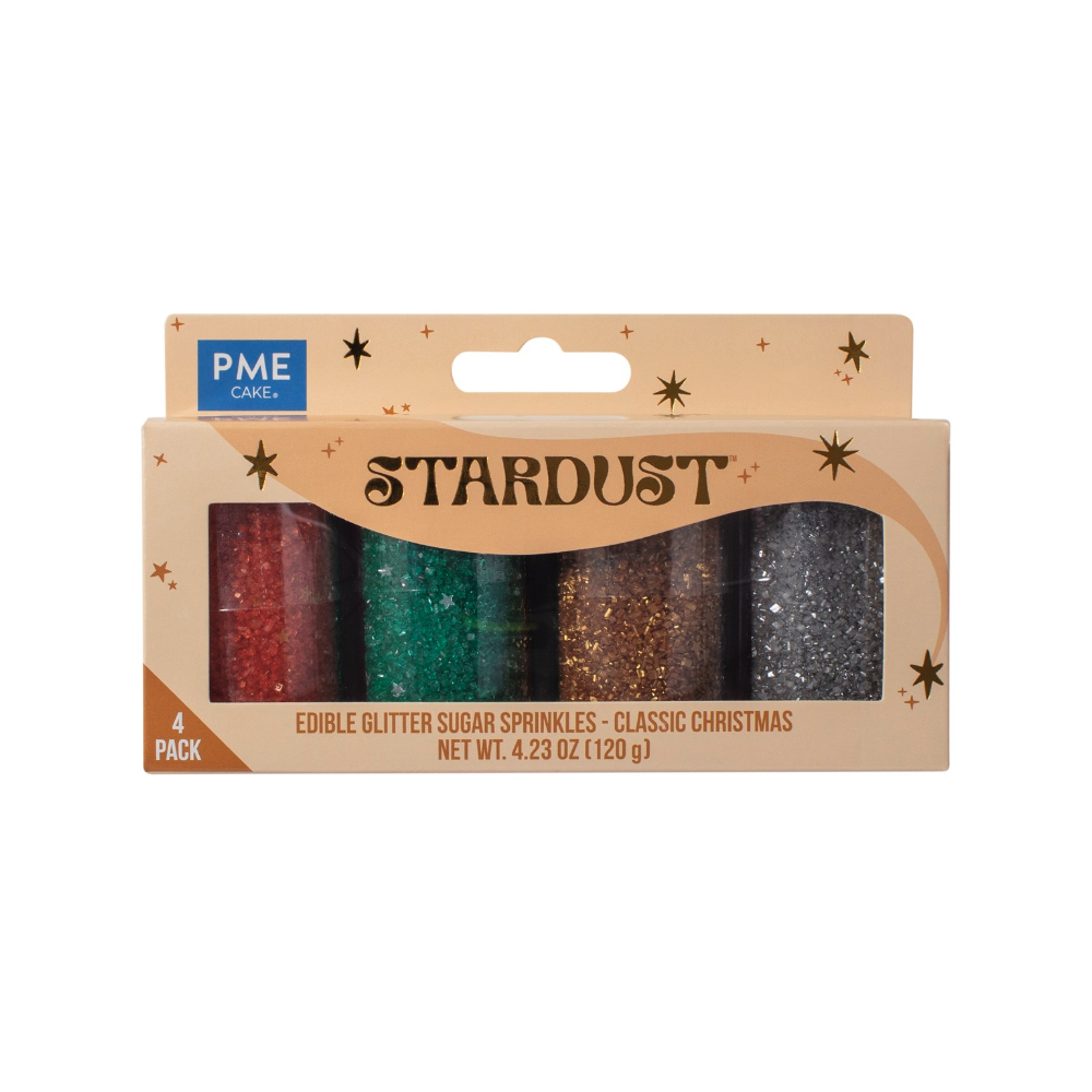 Zestaw posypek świątecznych Edible Glitter Stardust - PME - 120 g