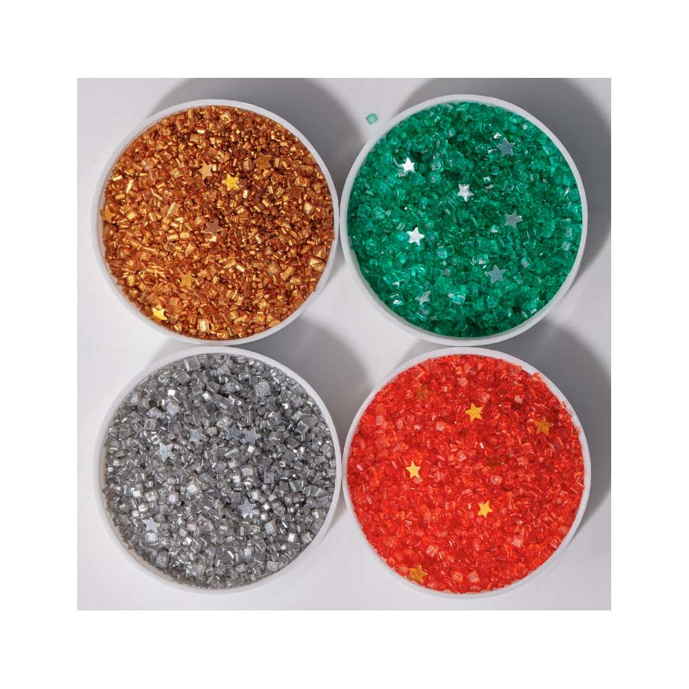 Zestaw posypek świątecznych Edible Glitter Stardust - PME - 120 g